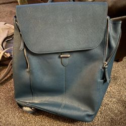 SAMSONITE WOMEN'S EXECUTIVE LEATHER FLAP BACKPACK