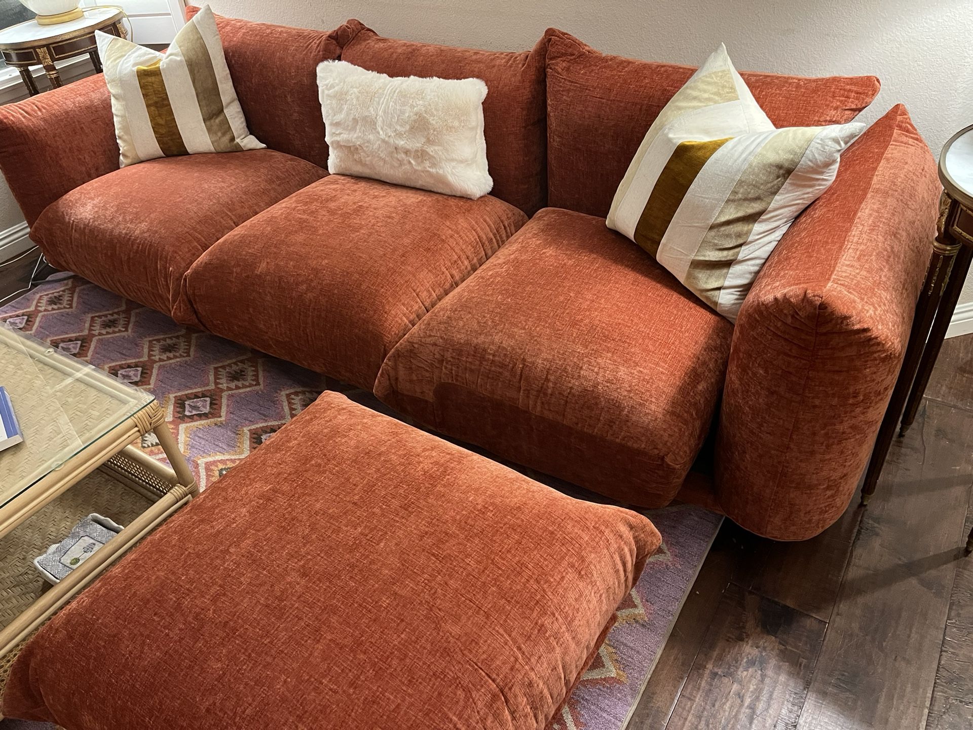 Fabulous Sofa And TWO Ottomans For Sale!