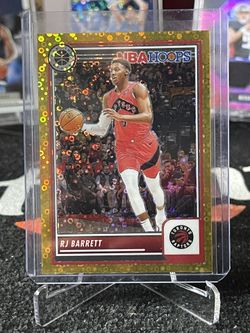 2023-24 Panini Nba Hoops Premium Stock - RJ Barrett #158 Gold Disco /10
