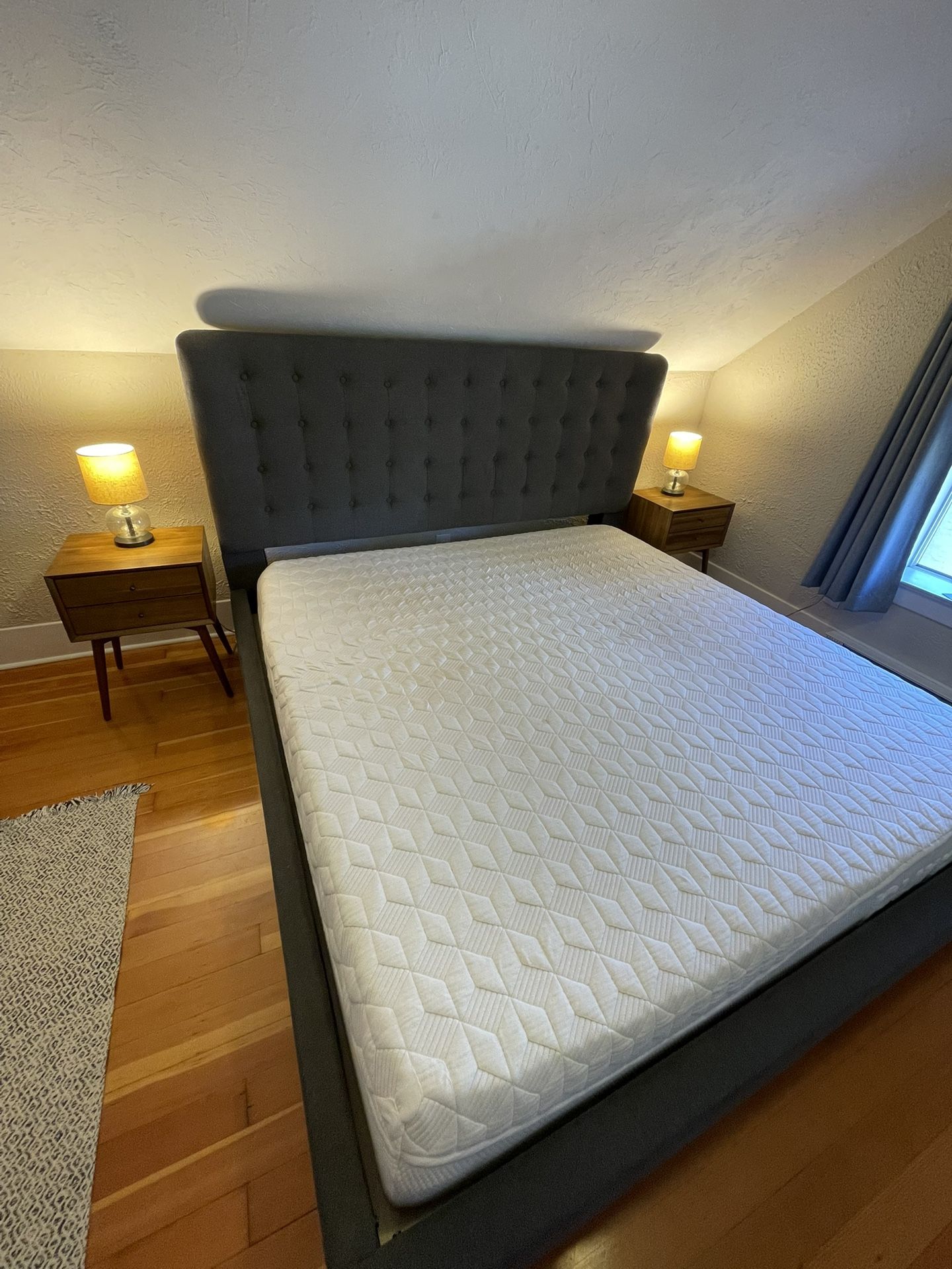 Mid-century Modern King Size Bed Frame