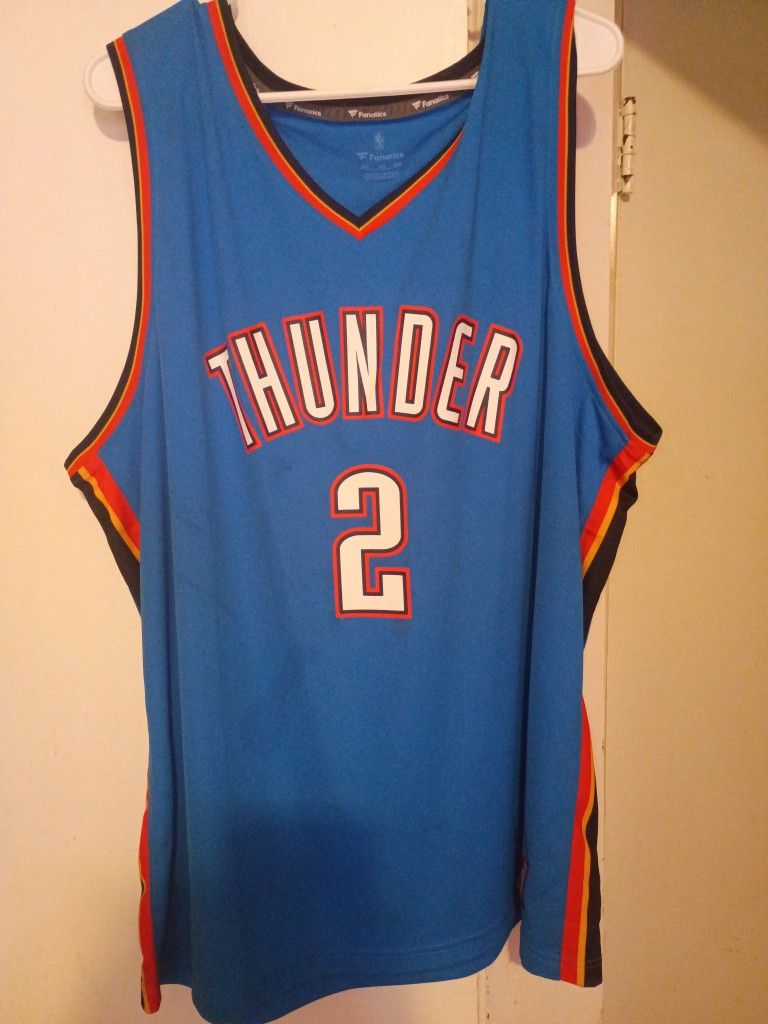 OKLAHOMA CITY THUNDER FANATICS BLUE NBA JERSEY SHIA GILGEOUS ALEXANDER