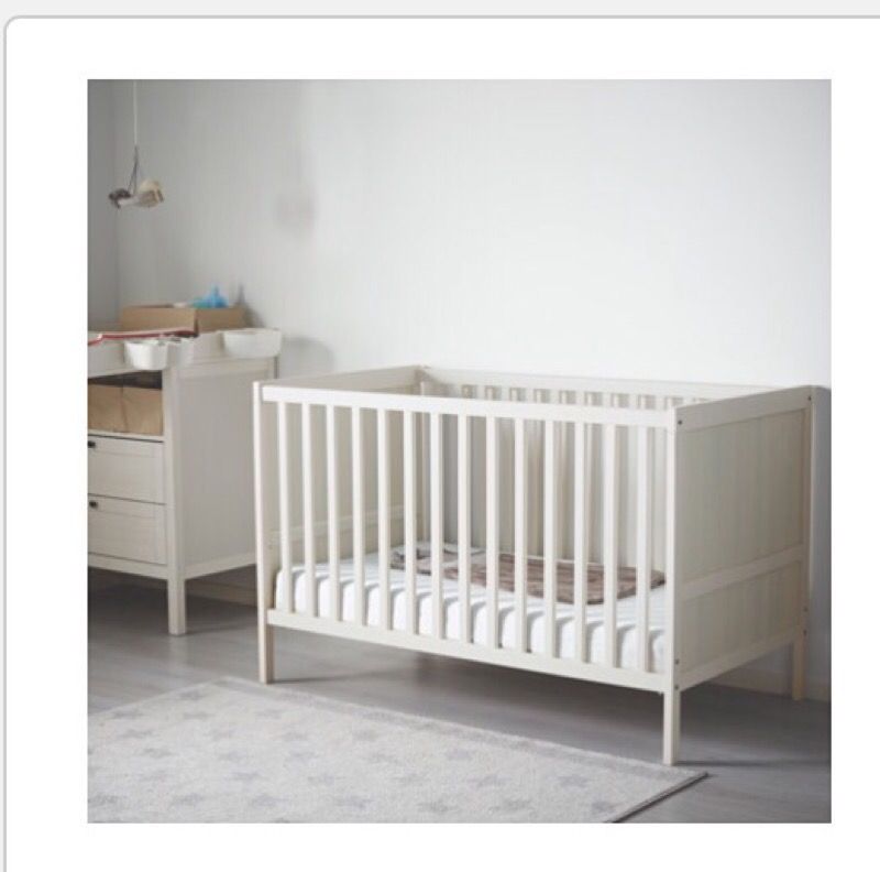 IKEA Sundvik convertible crib/toddler bed with mattress for Sale in Seattle, WA OfferUp