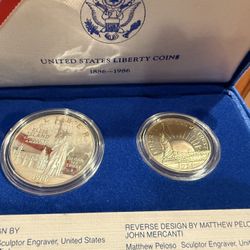 1986 Silver Dollar Coin Set 