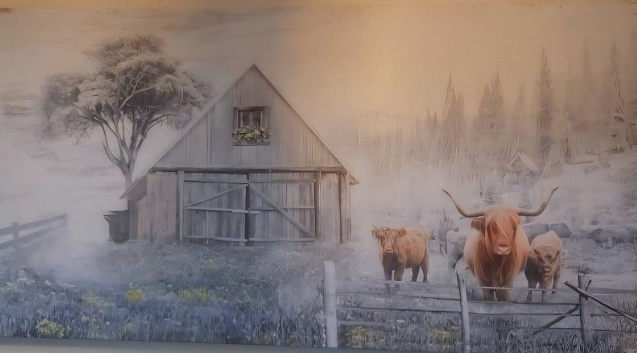 Hyland Cow Canvas Wall Art