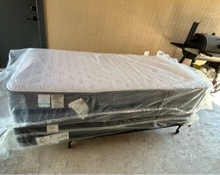 Cama twin con los fierros usada