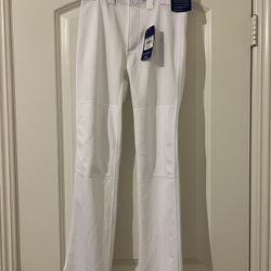Boys Mizuno White Baseball Pants Size Large 