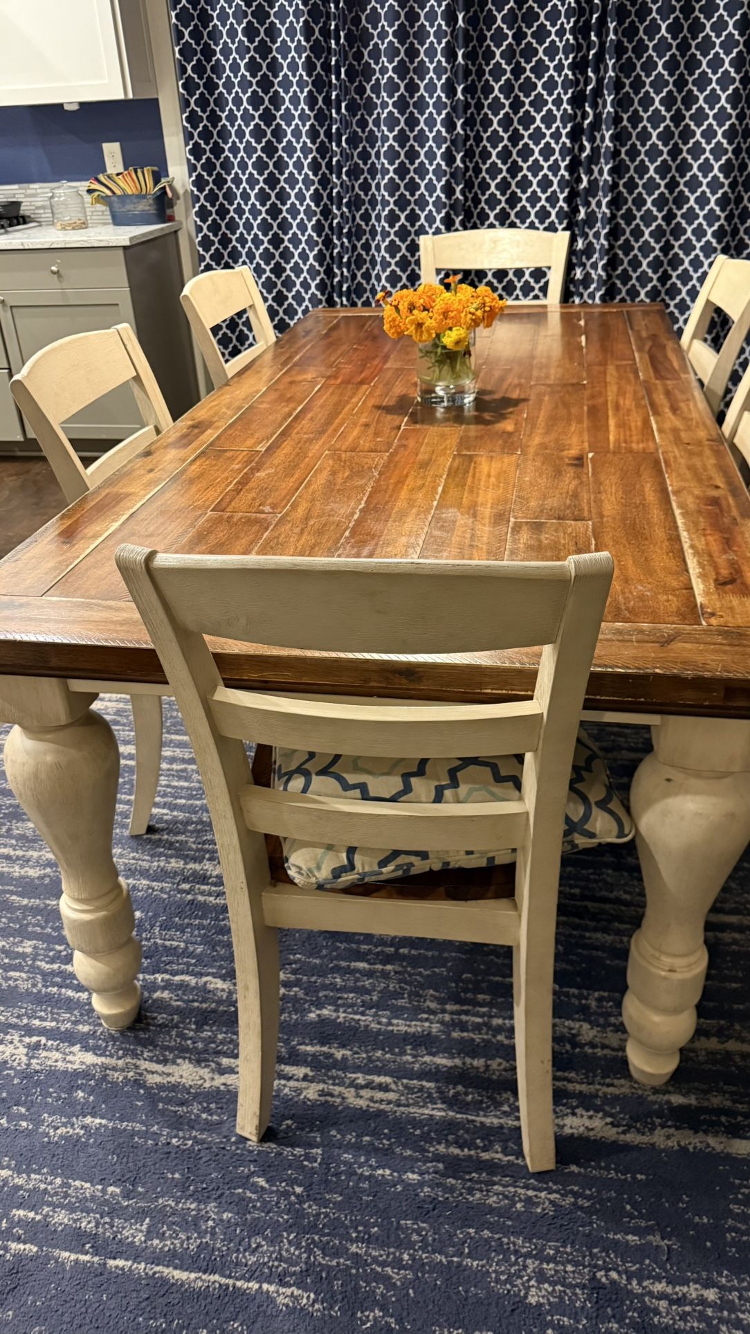 DINING ROOM SET 6 CHAIRS 