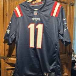 Julian Edelman On Field Color Rush We Are All Patriots Jersey 