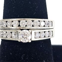 Gold Diamond Ring Set #08200