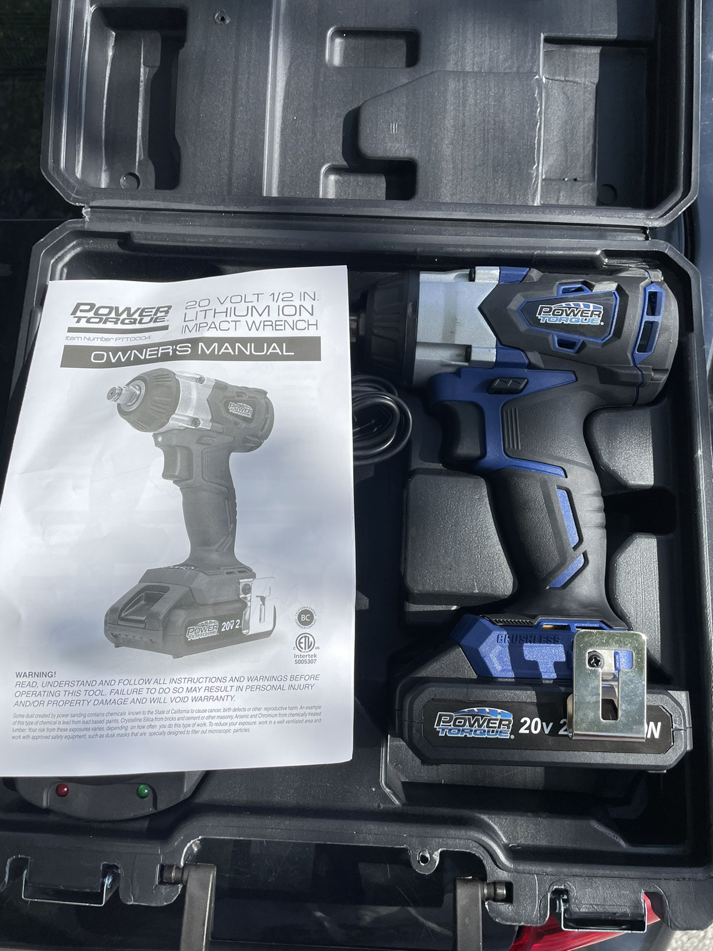 Power Torque 20 Volt 1/2in Impact Wrench