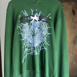 Sp5der Web Hoodie Hunter Green
