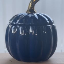Ceramic Pumpkin Container