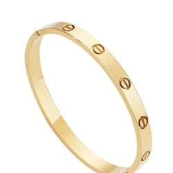 Waterproof Love Bracelet • 18K Gold Plated Titanium Steel Elegant unisex Bangle