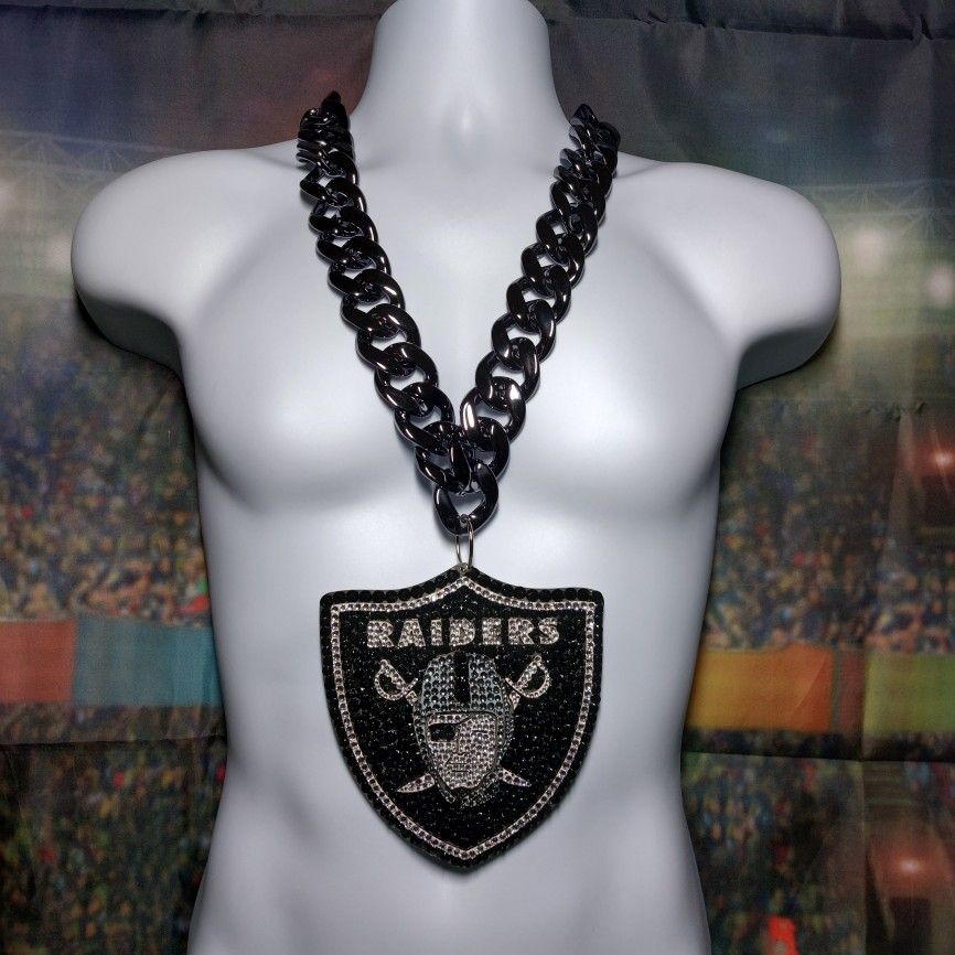 Raiders Hype Chain Necklace| Custom Fan Chain | Team Swag Fan Chain