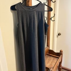 womens grey stars above nightgown small