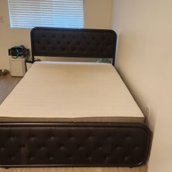 BED FRAME WITH MATTRESS
