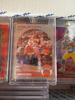 1990-91 NBA Hoops - Mark Jackson #205 Menendez Brothers in Background