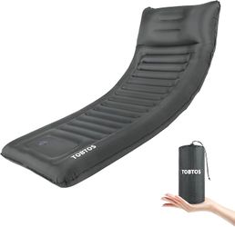 TOBTOS Inflatable Camping Sleeping Pad with Pillow