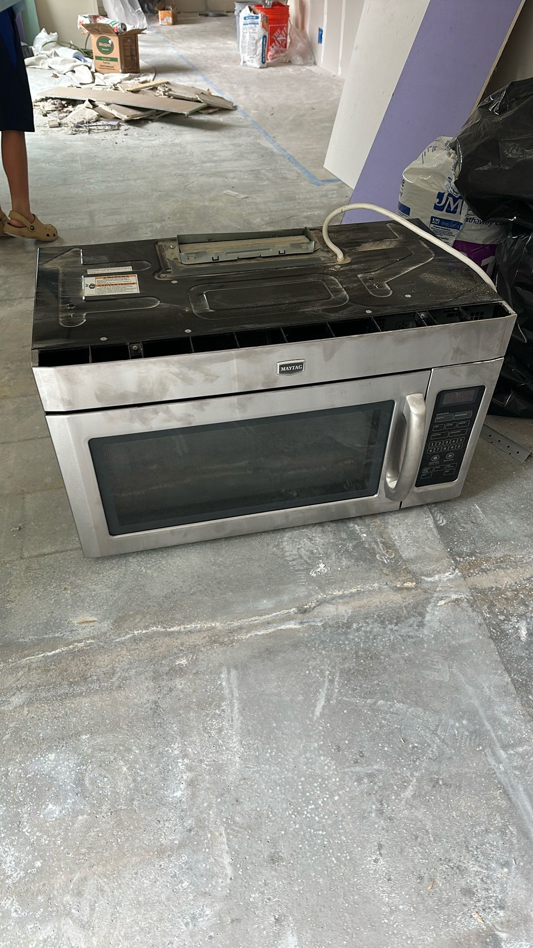 Maytags 30 Inch Over The Range Microwave