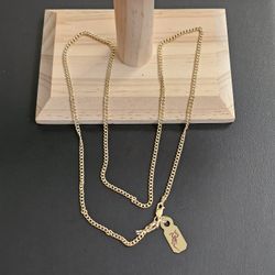 14k Gold Necklace 22 Inch