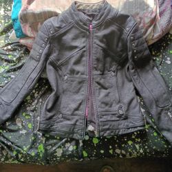 Leather Jacket For Female Size Small Not New In Good Condition 