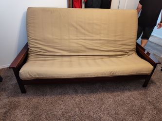 Like New Dark Cherry Futon