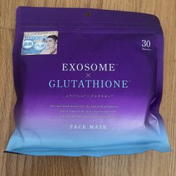 Exosome Glutathione Face Mask Facial Made In Japan 30 Sheets Brand New