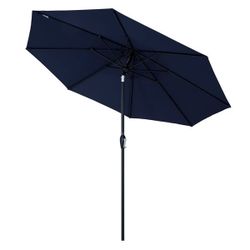 9' Navy Patio Umbrella with Tilt