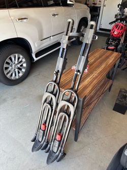 Two Yakima HighRoad Bike Racks (plus locks)