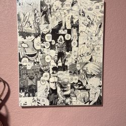 My Hero Academia Manga Collage Canvas