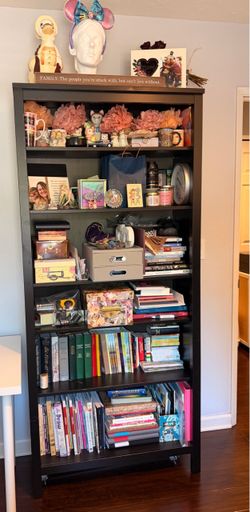 Black-brown bookcase