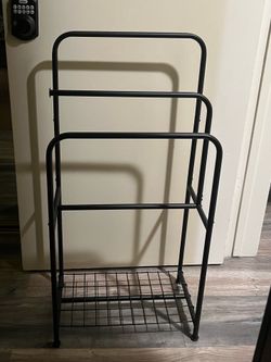 bathroom rack