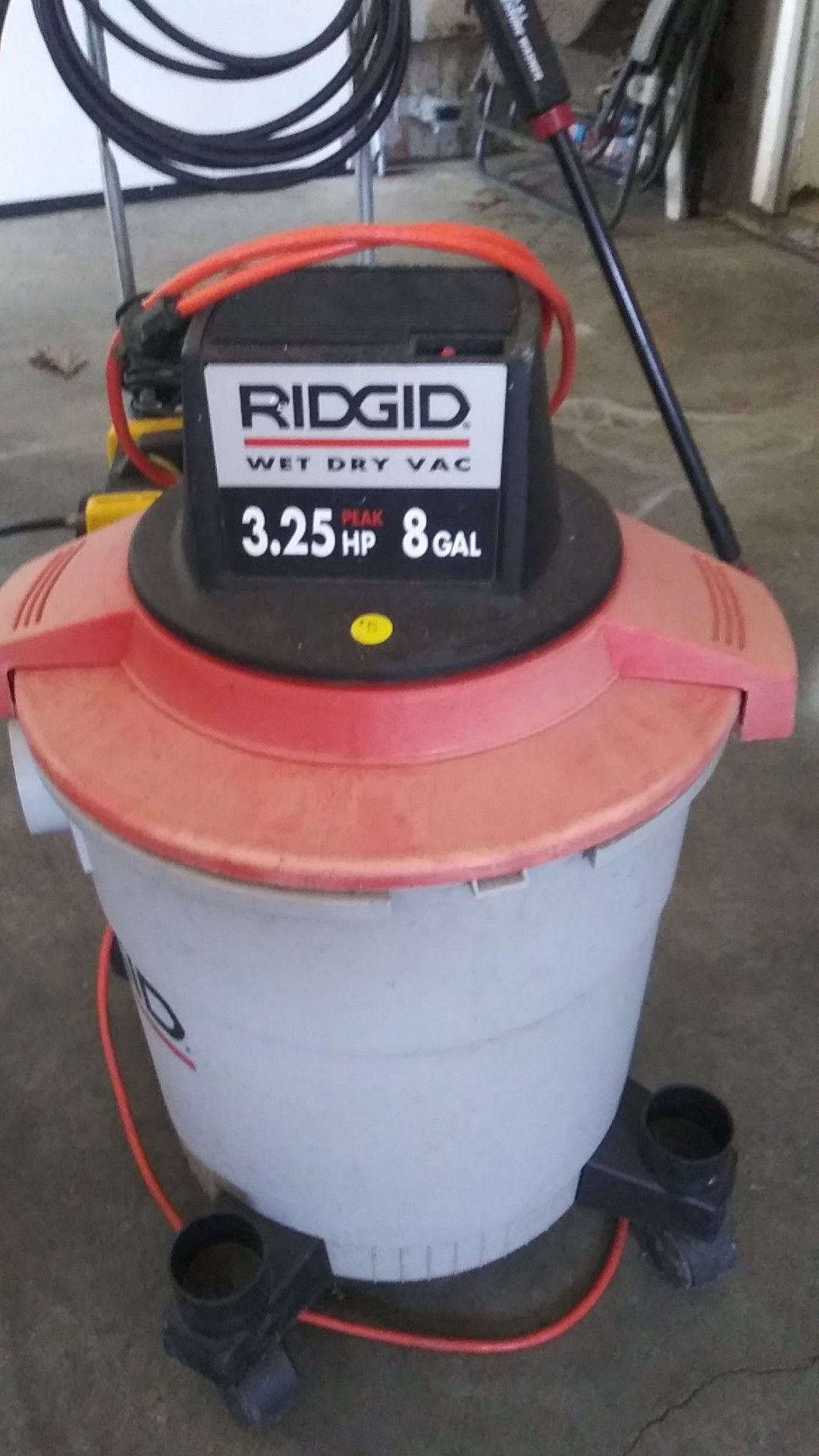 Ridged shop vac