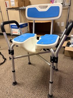 Adjustable shower chair