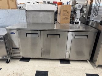 90” atosa stainless steel commercial back bar cooler