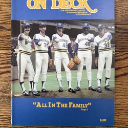 On Deck 1982 Official Seattle Mariners Program Souvenir Magazine Baseball