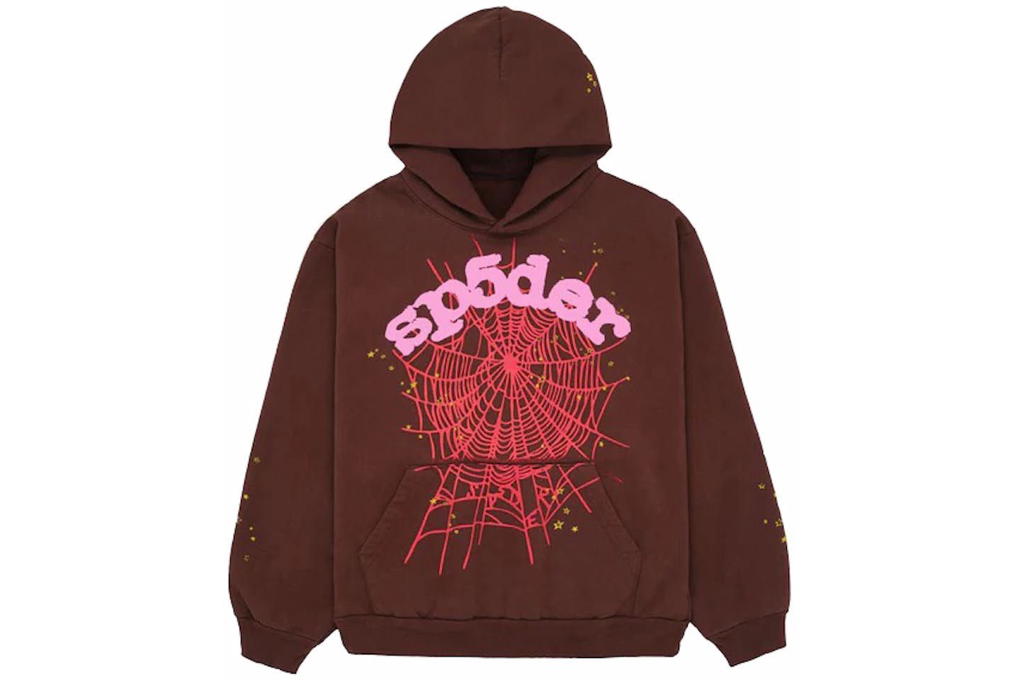 Sp5der Web Hoodie Brown