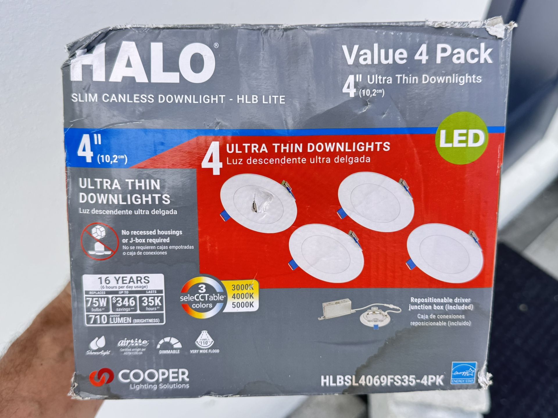 Dimmable Indoor Integrated LED Recessed Light Kit