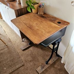 Vintage School Desk