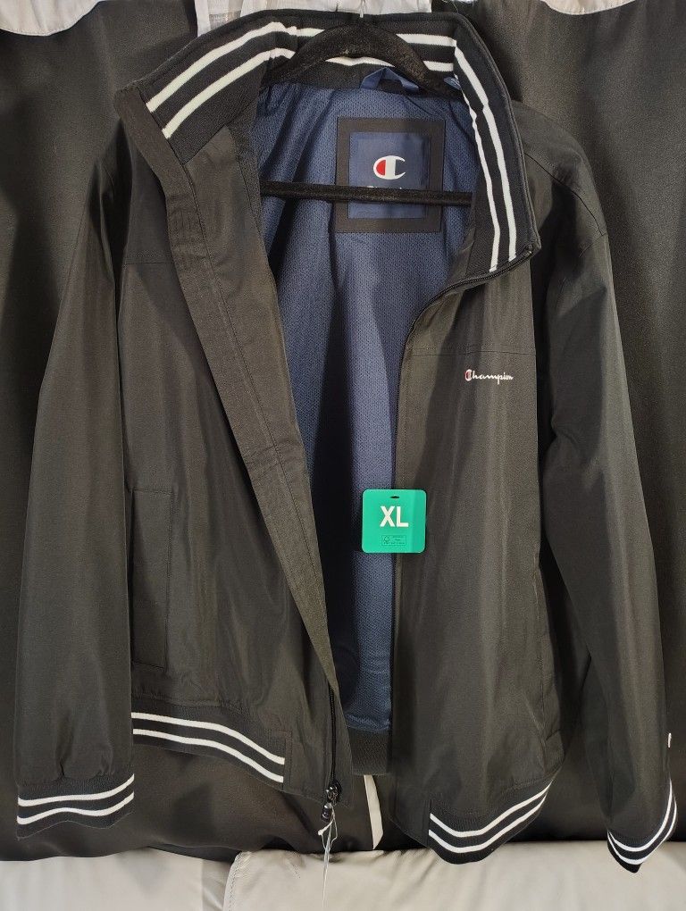 Champion XL Men's Water Resistant Varsity Bomber Jacket