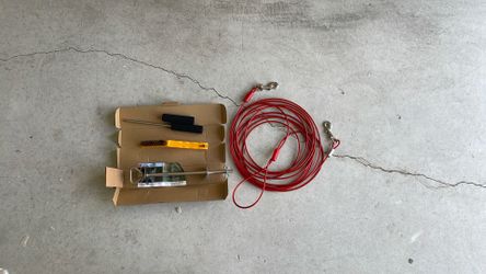 BV Dog Tie Out Cable 30 Feet - Heavy Duty Outdoor Chain for Dogs up to 125 Lbs & TOMBABY High Quality Dog Mooring Stake, Dog Stake Up to 200 Pounds, O