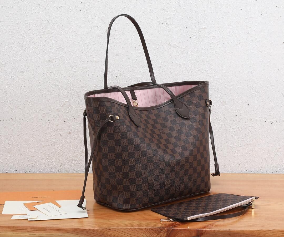 Authentic Louis Vuitton Neverfull MM Damier Ebene Rose Ballerine WITH  Pouch! for Sale in Plainfield, IL - OfferUp