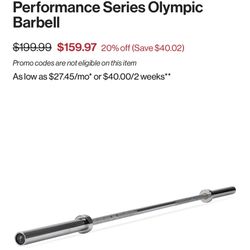 Titan Fitness Barbell 