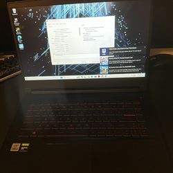 MSI GF63 THIN 10SC GAMING LAPTOP  (CASH OR ZELLE ONLY)
