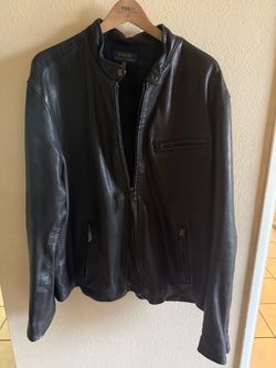 Polo Ralph Laureen mens leather jacket