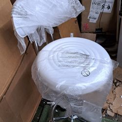 Adjustable 12" white stool