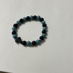 Stone cross bracelets