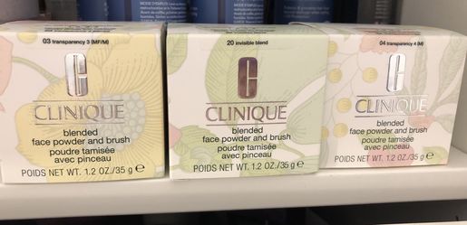 Clinique blended face powder with brush