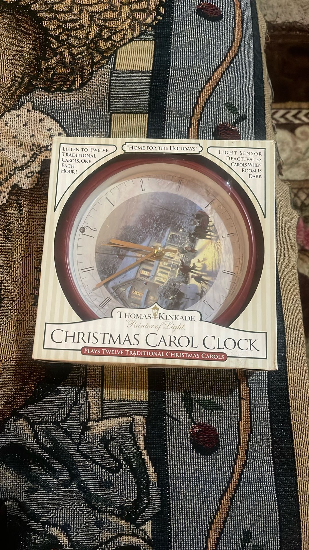 Thomas Kinkade Carol Clock Limited Edition