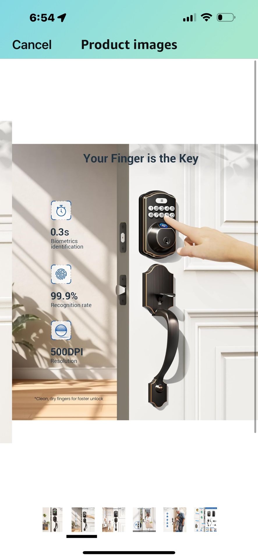 Veise Fingerprint Door Lock Set